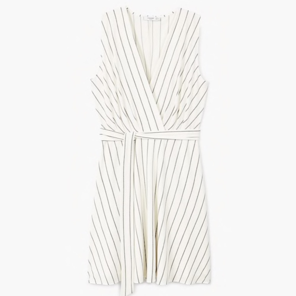 Mango white striped dress - Picture 4 of 6